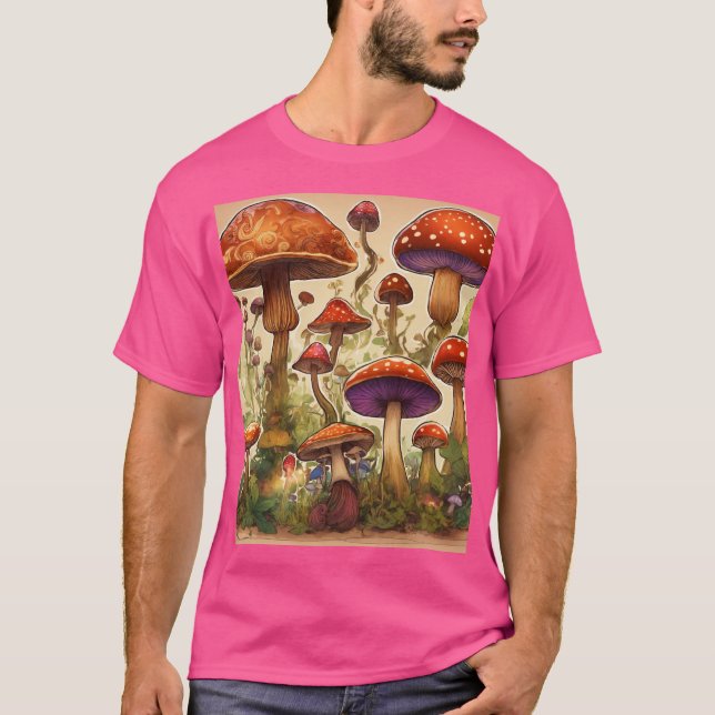 Surreal Nature's Embrace t-shirts design  (Devant)