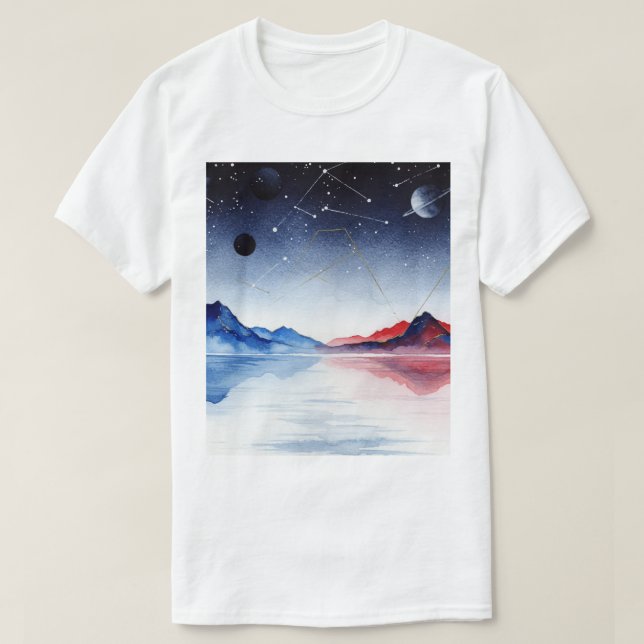 Surreal night landscape T-Shirt (Design vorne)