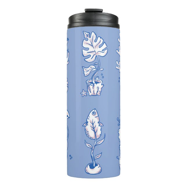 Surreal Ocean Botanik Thermosbecher (Vorderseite)