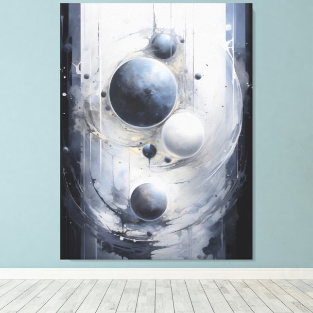 Surreal Orbit Leinwanddruck (Insitu (Holzboden))