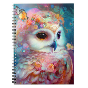 Surreal Owl Fantasy Art Notizblock