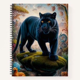 Surreal Panther Safari Notizbuch