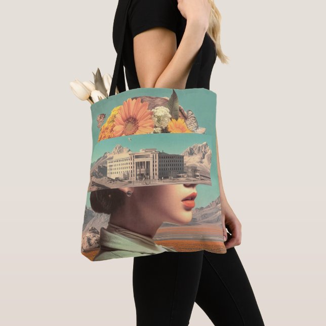 Surreal Portrait with Architectural Landscape Tasche (Von Nahem)