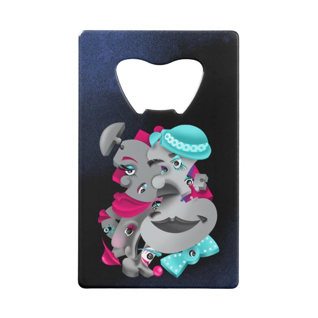 Surreal Puzzle fait face ouverture de bouteille (Devant)