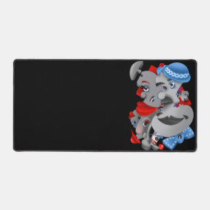 Surreal Puzzle Visages Bureau Mat