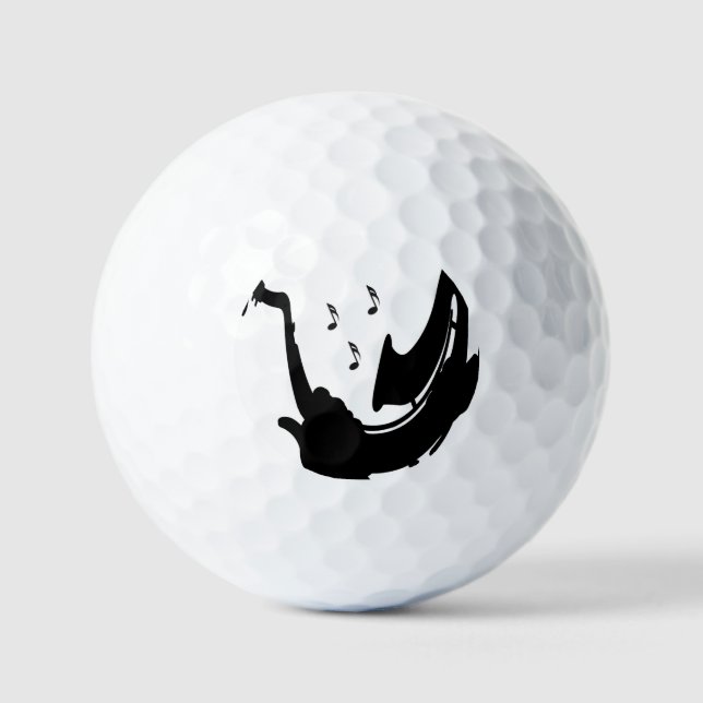 Surreal Saxophon Play Golfball (Vorderseite)