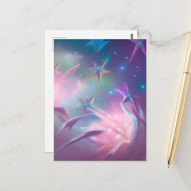 Surreal Sea Stars Postkarte (Vorderseite/Rückseite Beispiel)