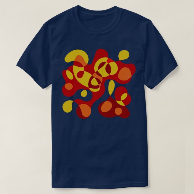 Surreal Shapes Miro Inspiriert 3 T-Shirt (Design vorne)