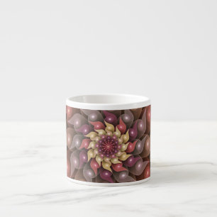Surreal Shiny Blume Modernes Abstraktes Fraktal Ku Espressotasse