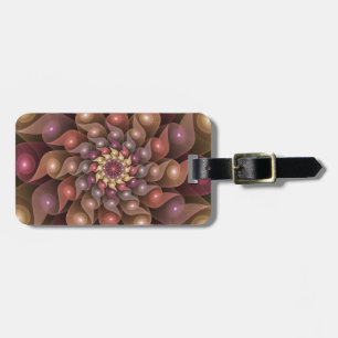 Surreal Shiny Blume Modernes Abstraktes Fraktal Ku Gepäckanhänger