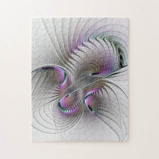 Surreal Shy Beauty Modernes Abstraktes Fraktal Kun (Vertikal)