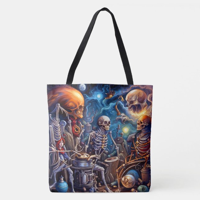 Surreal Skelette II Tasche (Vorderseite)