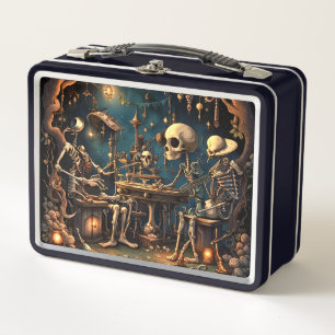 Surreal Skelette III Metall Brotdose