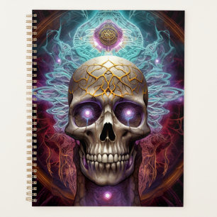 Surreal Skull Farben Visionäre Kunst Planer
