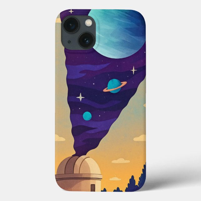  Surreal Space Observatory Phone Case – Cosmic Fan (Rückseite)