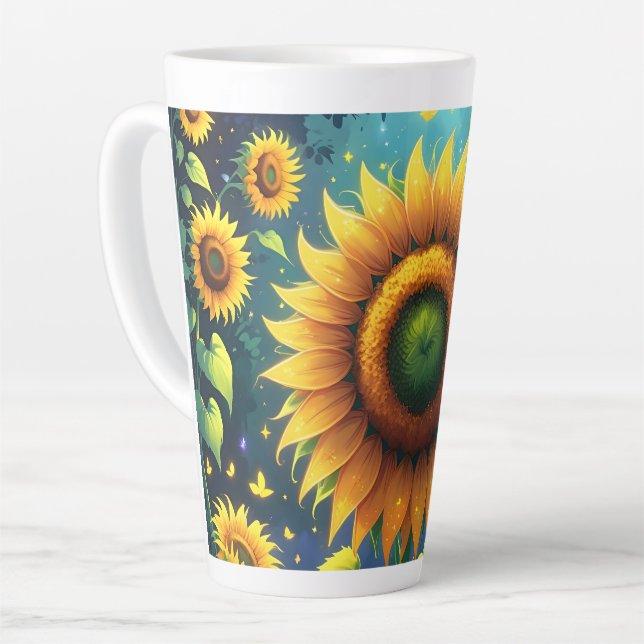 Surreal Sunblumen Milchtasse (Linke Ecke)