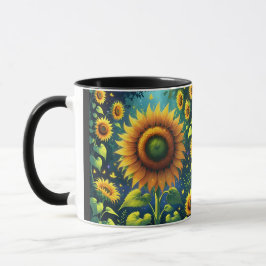 Surreal Sunblumen Tasse