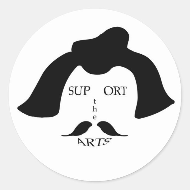 Surreal Support für die ARTS-Aufkleber Runder Aufkleber (Vorderseite)