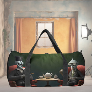 Surreal Tea Zeit auf der seltsamen Seite. 3 Duffle Bag