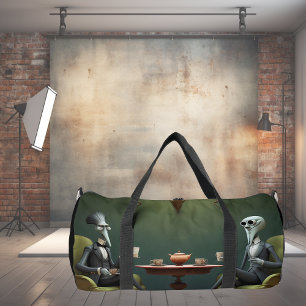 Surreal Tea Zeit auf der seltsamen Seite. 6 Duffle Bag