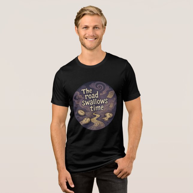 Surreal Time Vortex Graphic T-Shirt T - Shirt (Vorderseite voll)