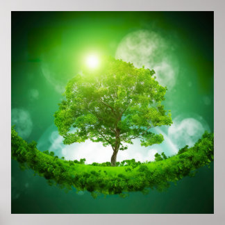 Surreal Tree Poster