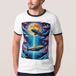 Surreal U-Boot Moonlift T Shirt Design