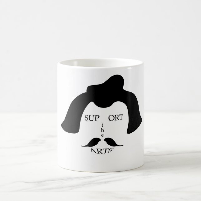 Surreal Unterstützung die Kunst-Tasse Kaffeetasse (Mittel)