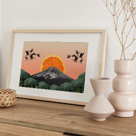 Surreal Vintage verrückte Kunst Poster