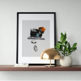 Surreal Vintage verrückte Kunst Poster