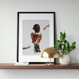 Surreal Vintage verrückte Kunst Poster