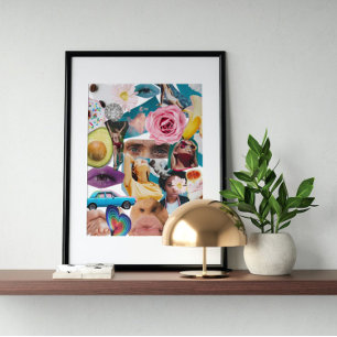 Surreal Vintage verrückte Kunst Poster