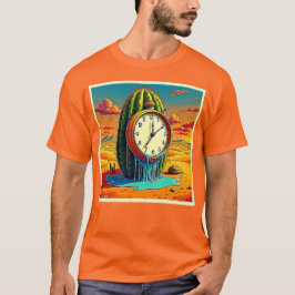 Surreal Wüstenuhr Kunst T-Shirt