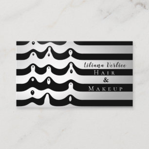 Surreal Zebra Druckstreifen Makeup Visitenkarte