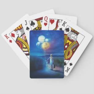 Surreal zieht in ihre Zukunft Spielkarten