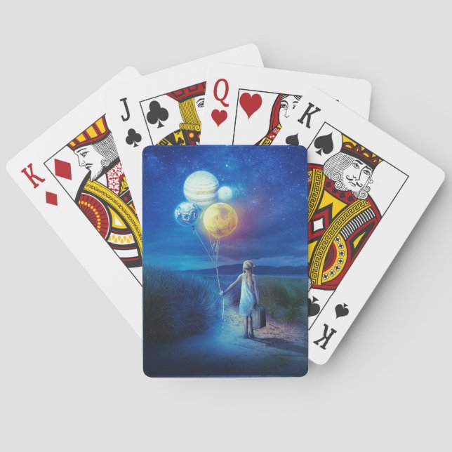 Surreal zieht in ihre Zukunft Spielkarten (Rückseite)