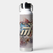 Surreale metallische Fluid-Kunst mit individuellem