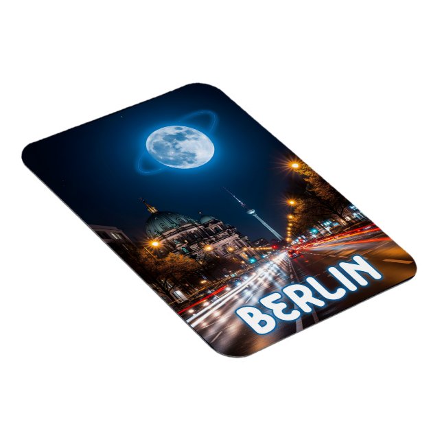 Surreale Nachtsicht auf Berlin Magnet (Rechte Seite)