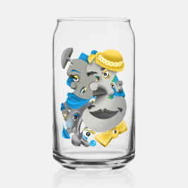 Surreale Rätsel Gesichter können Glass Dosenglas