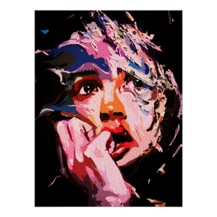 Surreale zerrüttete Reflektion - Abstrakt emotiona Poster
