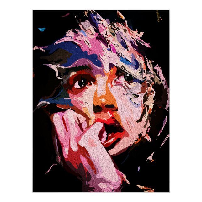 Surreale zerrüttete Reflektion - Abstrakt emotiona Poster (Vorderseite)