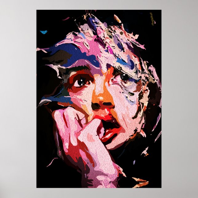 Surreale zerrüttete Reflektion - Abstrakt emotiona Poster (Vorne)