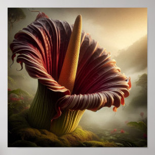 Surrealer abstrakter Fusion aus Titanenwurz und Ds Poster