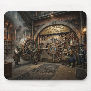 Surrealer Bild-Halbhyd-Banktresor Mousepad