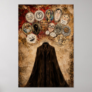 Surrealer dunkler Kunstposter Ich vergesse dich l Poster