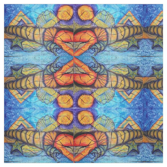 Surrealer Fantasie-Entwurf Stoff (Muster)