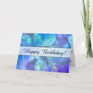 Surrealer fraktaler abstrakter Design-Geburtstag Karte