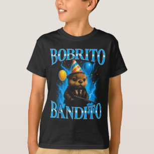 Surrealer italienischer Brainrot-Meme-Bobrito-Band T-Shirt