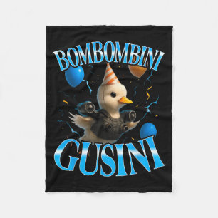 Surrealer italienischer Brainrot-Meme-Bombombini-G Fleecedecke