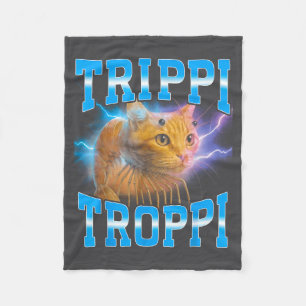 Surrealer italienischer Brainrot-Meme-Trip-Trop-Ka Fleecedecke